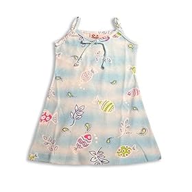 Anita G - Girls 4 6x Flowered Sundress, Blue Pink Yellow Lime by Anita G