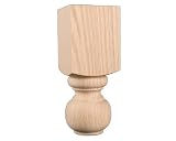 Unfinished Oak Furniture Leg
