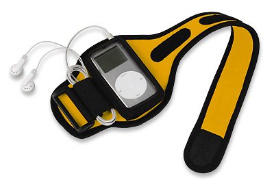 Computerzubeh&ouml;r: XtremeMac Sport Wrap Armband/Tasche f�r iPod mini gelb