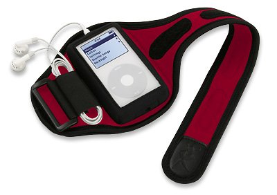 Computerzubeh&ouml;r: XtremeMac Sport Wrap Armband/Tasche f�r iPod 4 Generation rot