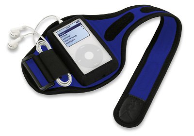 Computerzubeh&ouml;r: XtremeMac Sport Wrap Armband/Tasche f�r iPod 4 Generation blau