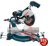 Bosch 5412L 12-Inch Dual Bevel Slide Miter Saw with Laser Tracking