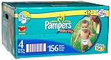 Pampers Baby-Dry Diapers, Size 4, Economy Pack (156 Diapers)