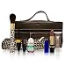 Estee Lauder Travel Set Brown Stitched Travel Bag 7 Piece Kit