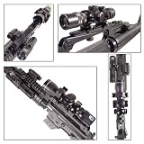 NcSTAR AR15 M16 M4A1 U.S. Military Rifle Combo set flashlight laser sight weaver mount crosshair scope