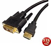 Cables Unlimited PCM-2296-06 HDMI to DVI D Single Link Cable (6 Feet, Black)