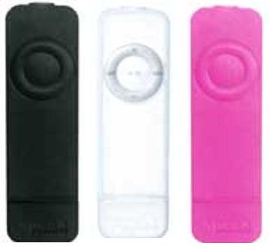 Speck Products iPod Shuffle Skin 3 Pack (Pink, Black & Clear)