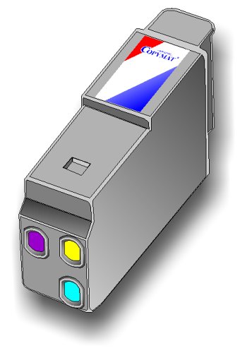Camcorder: Copymat Tintenpatronen, Farbe 3-colour, Passend f�r Canon, S200, MPC190, MPC200, i250, i350, i450, i470D, MP360, Kompatibel zu BCI-24C, Kapazit�t 17 ml
