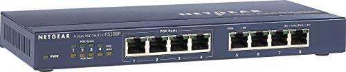 NoteBook: Netgear 8*10/100 MBIt/s Switch FS108PEU (Geschwindigkeit: 10 MBit/sek., 100 MBit/sek./ Portanzahl: 8/ Geh�useform: Desktop)