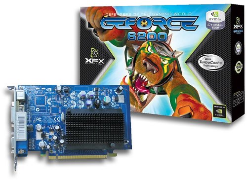 Computerzubeh&ouml;r: XFX NVidia GeForce 6200 TurboCache 32MB TV DVI PCI-E Grafikkarte (Retail)