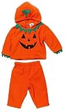 Pumpkin 2-piece Hooded Fleece Costume Size 18 Months