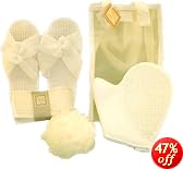 The Happy Company Spa Slippers Leisure and Bath Set by The Happy Company
