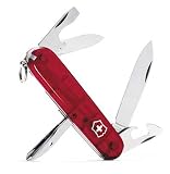 Swiss Army Tinker Translucent Pocket Knife (Ruby)