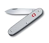 Swiss Army Electrician Pocket Knife (Silver Alox Ribbed)