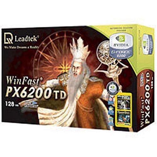 Lautsprecher: Leadtek WINFAST PX6200 128MB DDR NVidia Geforce Grafikkarte (PCI16X-EX DVI/TVO 128BIT, PCI Express)