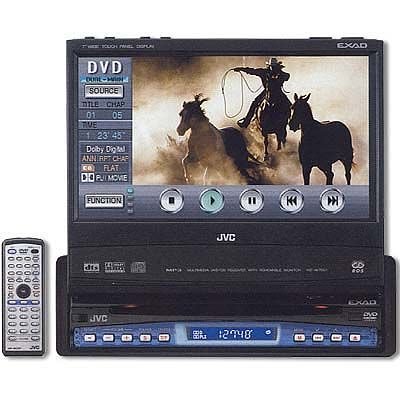 Telekommunikation: JVC KD-AV7001 DVD Multimedia-Center mit abnehmbarem TFT-Monitor (7" Zoll)