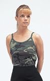 Womens Camo Spaghetti Strap Tank Top / CamouFlage Shirt