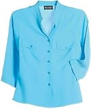 Petite Bay Studio Career Mandarin Silk Fuji Blouse