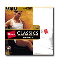 Hanes Classics A-Shirts, 3-Pack by Hanes