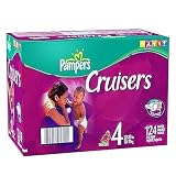 Pampers Cruisers Size 4 Economy Pack (124 Cruisers)