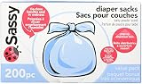 Sassy Baby Disposable 200 Ct. Diaper Sacks
