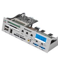 Elektronik und Foto: AeroCool Cool-Panel silber Speicherkartenleser USB2.0/FW f�r CF/MD/SM/SD/MMC/MS/MS Pro