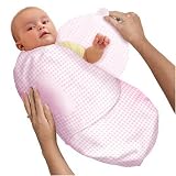 Swaddleme&reg; Adjustable Infant Wrap 100% Cotton Flannel Small, Pink Gingham