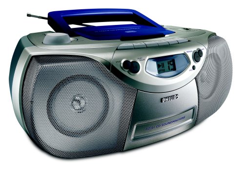 Projektoren: Philips AZ 101 Tragbarer CD-Radiorekorder silber