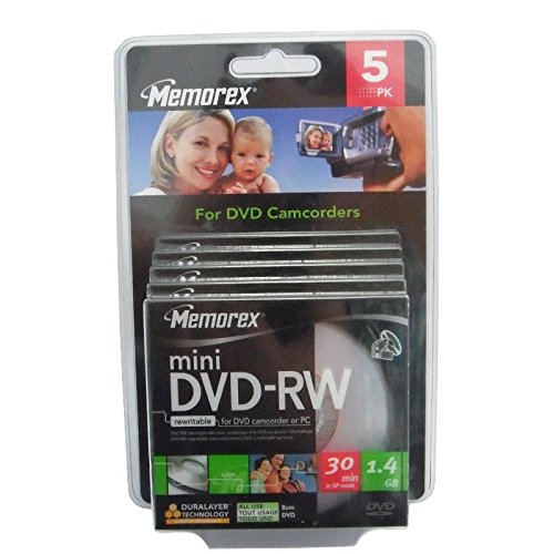 MP3 Player: Memorex Professional DVD-RW 2x Mini 8cm 5er Pack Jewel Case DVD-Rohlinge
