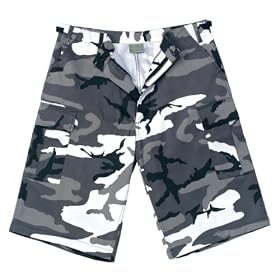 Extra Long Black BDU Cargo Short by Ultra Force