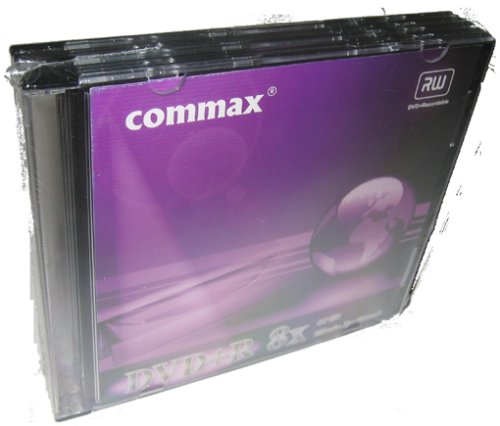 Camcorder: commax - DVD+R, 8x, 5er Slimcase DVD-Rohlinge