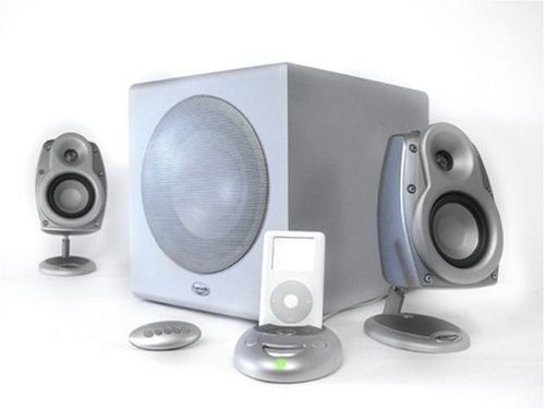 Kompaktanlagen: Klipsch iFi System Multimedia Lautsprecher f�r iPod silber