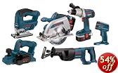 Bosch CPK60-18 18-Volt Ni-Cad Cordless 6-tool Combo Kit