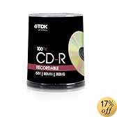 TDK 52X CDR 80 Minute / 700MB 100 Pack Spindle