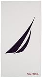 Nautica J-Class 36 by 68-Inch Beach Towel, White