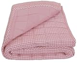 Tadpoles Basics Pink Gingham Coverlet
