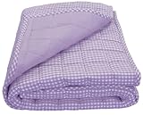 Tadpoles Basics Lavender Gingham Coverlet