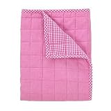 Tadpoles Basics Fuchsia Gingham Coverlet