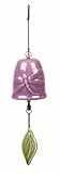 Hayes 10574 10.5-Inch Tapestries Dragonfly Bell, Antique Copper, Purple and Green