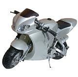 2005 Pocket Bike 49 cc Gas Super Mini Scooter Silver