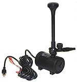 Oase 55643 Aquarius Mag Drive Pump Set 325gph with Two-Step Blossom Fountain