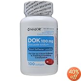 Docusate Sodium Stool Softener Useful As a Stool Softener and Wetting Agent for the Temporary... by 