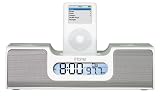iHome iH5 Clock Radio for iPod White