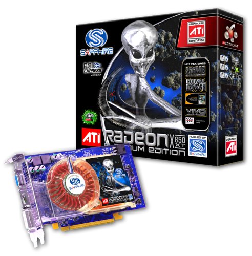 Festplatten: Sapphire Radeon X850 XT Platinum Grafikkarte 256MB GDDR3 RAM, PCI-Express, Dual-DVI, ViVo (Full Retail)
