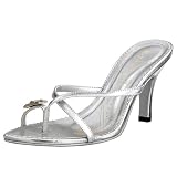 N.Y.L.A. Womens Sparkle Strappy Heel