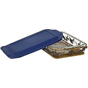 Pyrex Golden Leaves Basket Set