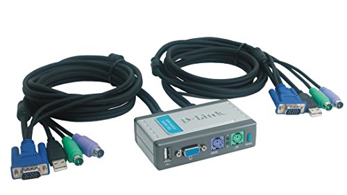 Digitalkameras: D-Link DKVM-2KU 2-Port KVM Switch mit USB 2.0, 1x VGA, 2x PS/2 und 1x USB 2.0 Port LAN