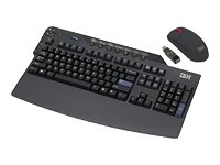 Navigationssysteme: IBM Business Black Enhanced Performance Wireless Tastatur schnurlos 105 Tasten D + Cordless Optical Maus Anthrazit