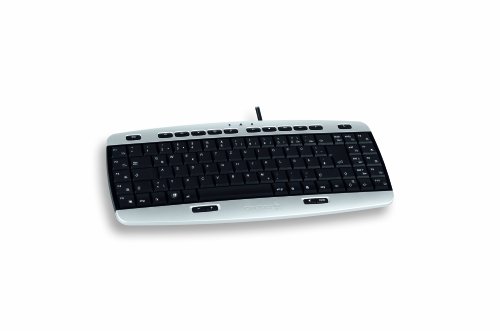 Camcorder: Cherry Cymotion Pro Compact Keyboard Tastatur USB/PS2 silber/schwarz