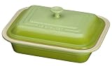 Le Creuset Stoneware 2-1/4-Quart Covered Deep Dish Baker, Kiwi